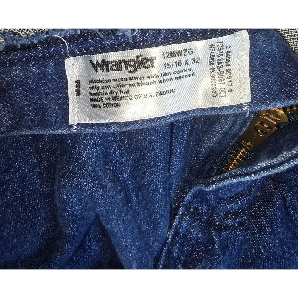 Wrangler Gold Tab/Leather Patch Size 15/16 x 32 Boy's/Men' Jeans - NWOT - 24